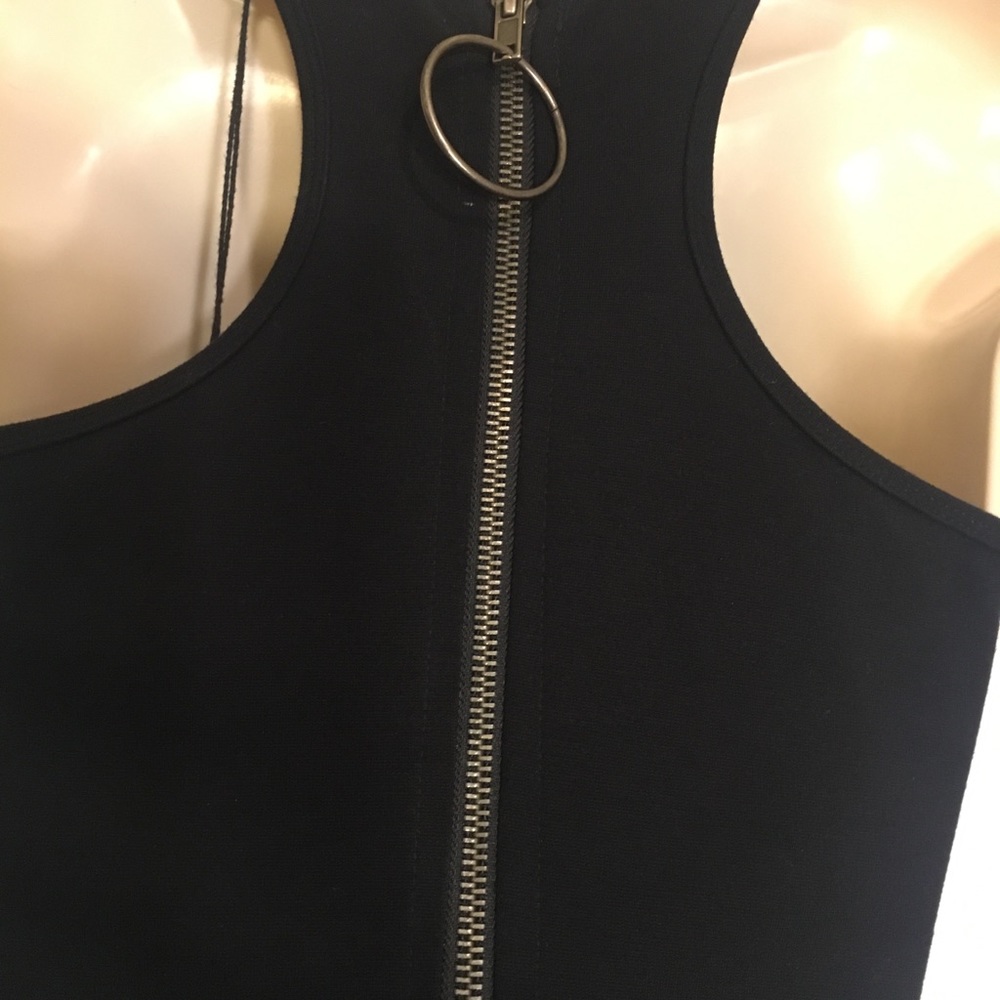 NWT $268 Betsey Johnson Black -Sexy Zippy Dress - Picture 2 of 8